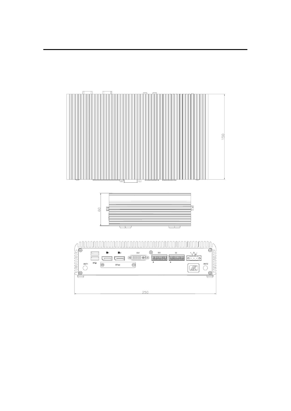 3 dimensions | Acnodes FES 8730 User Manual | Page 13 / 71