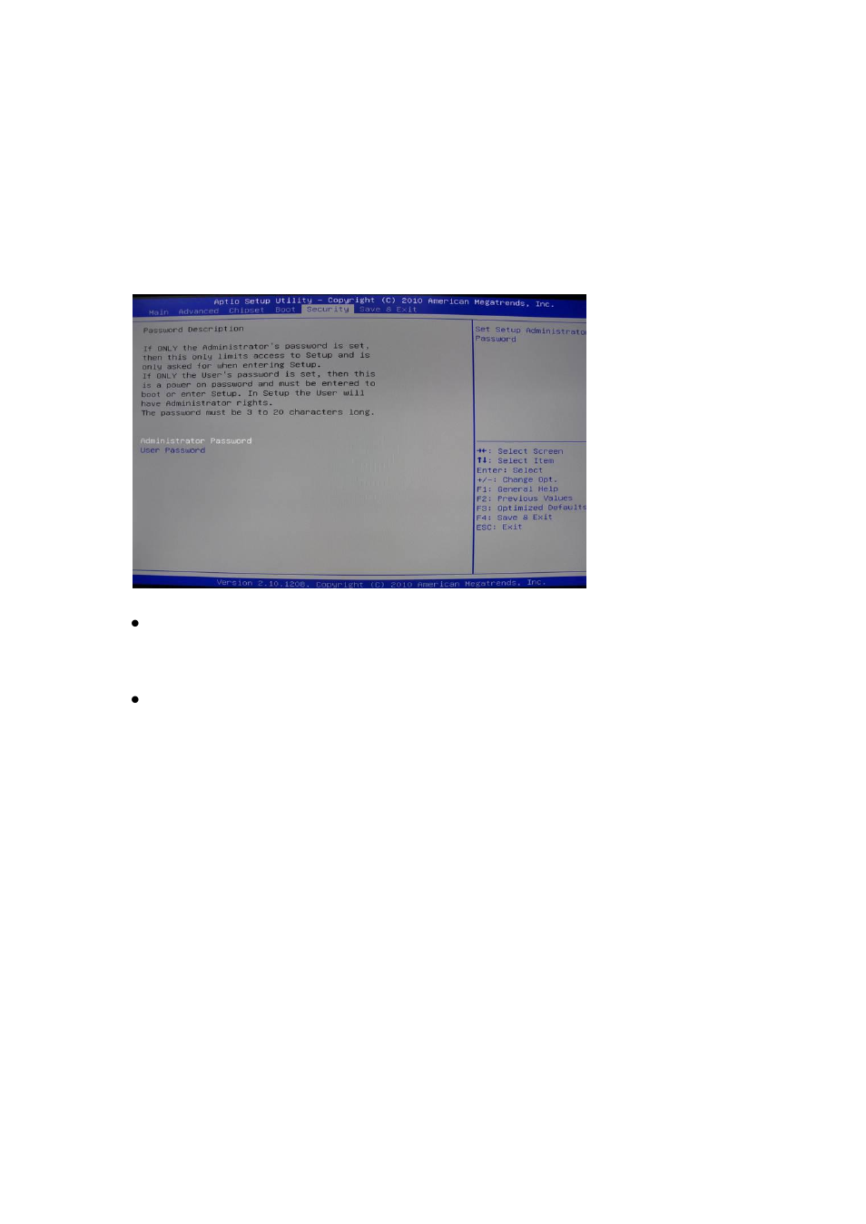 7 security menu | Acnodes FES 8730 User Manual | Page 62 / 71