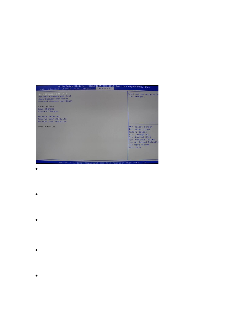 8 save & exit menu | Acnodes FES 8730 User Manual | Page 63 / 71