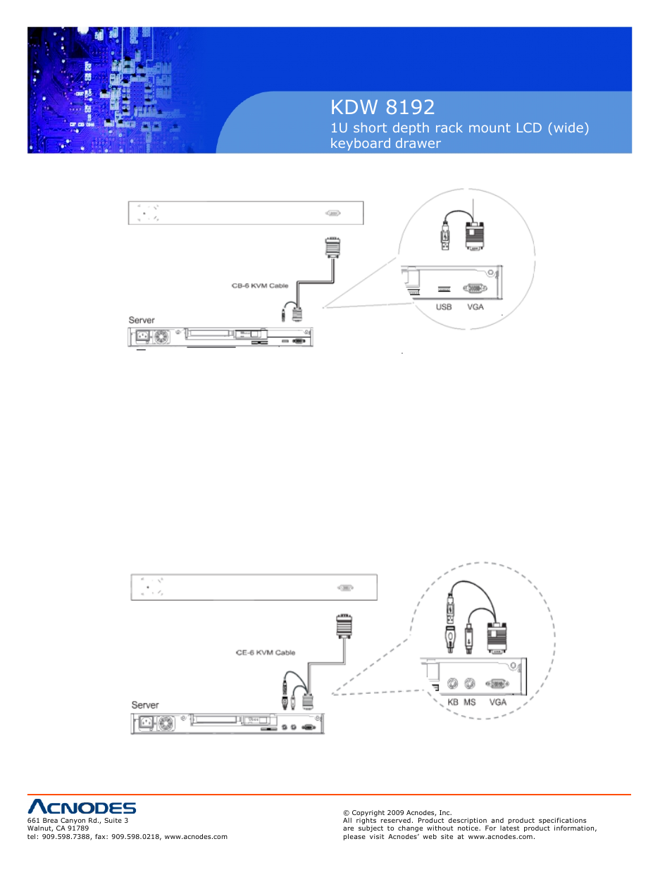 Kdw 8192 | Acnodes KDW 8192 User Manual | Page 10 / 18