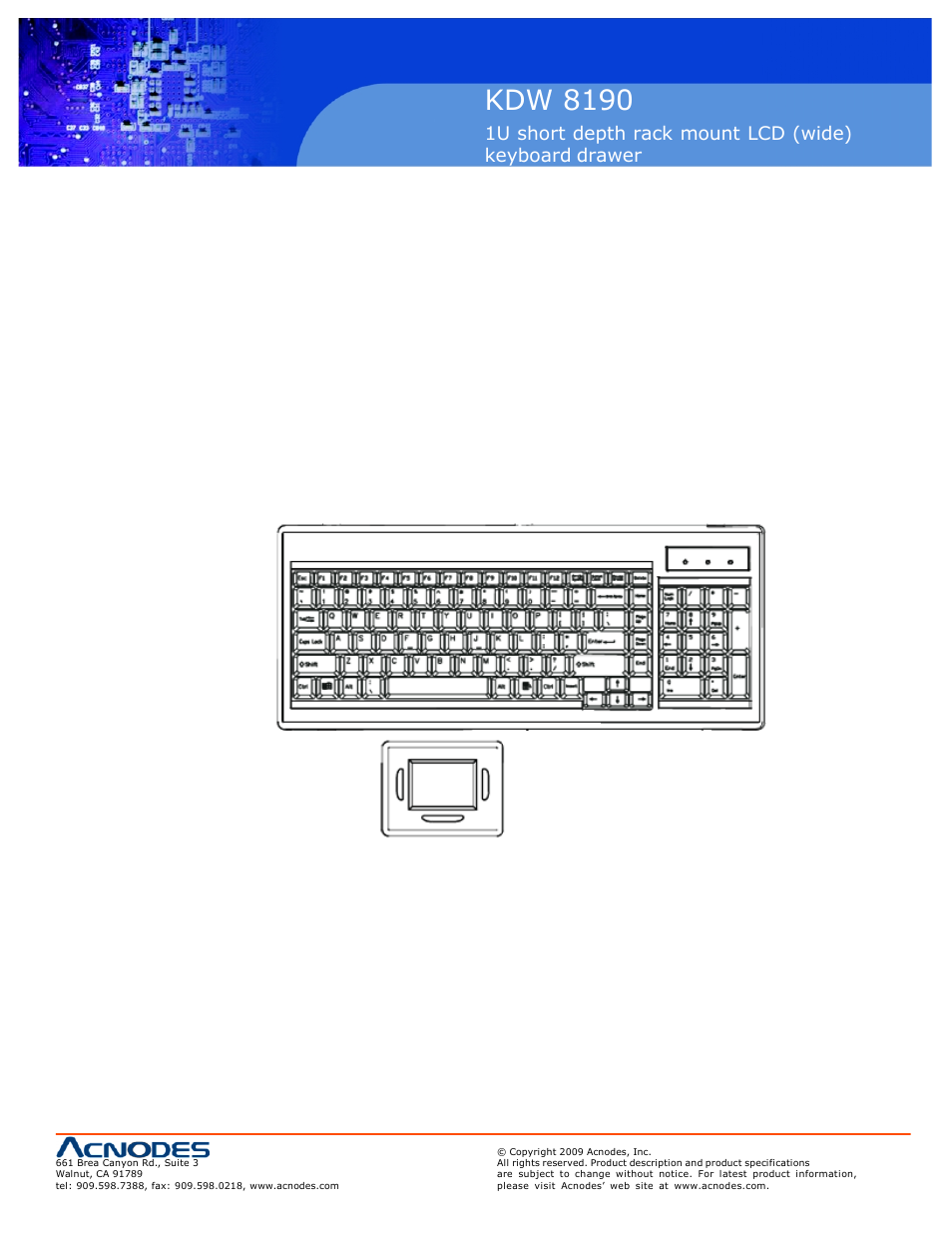 Kdw 8190 | Acnodes KDW 8192 User Manual | Page 11 / 18