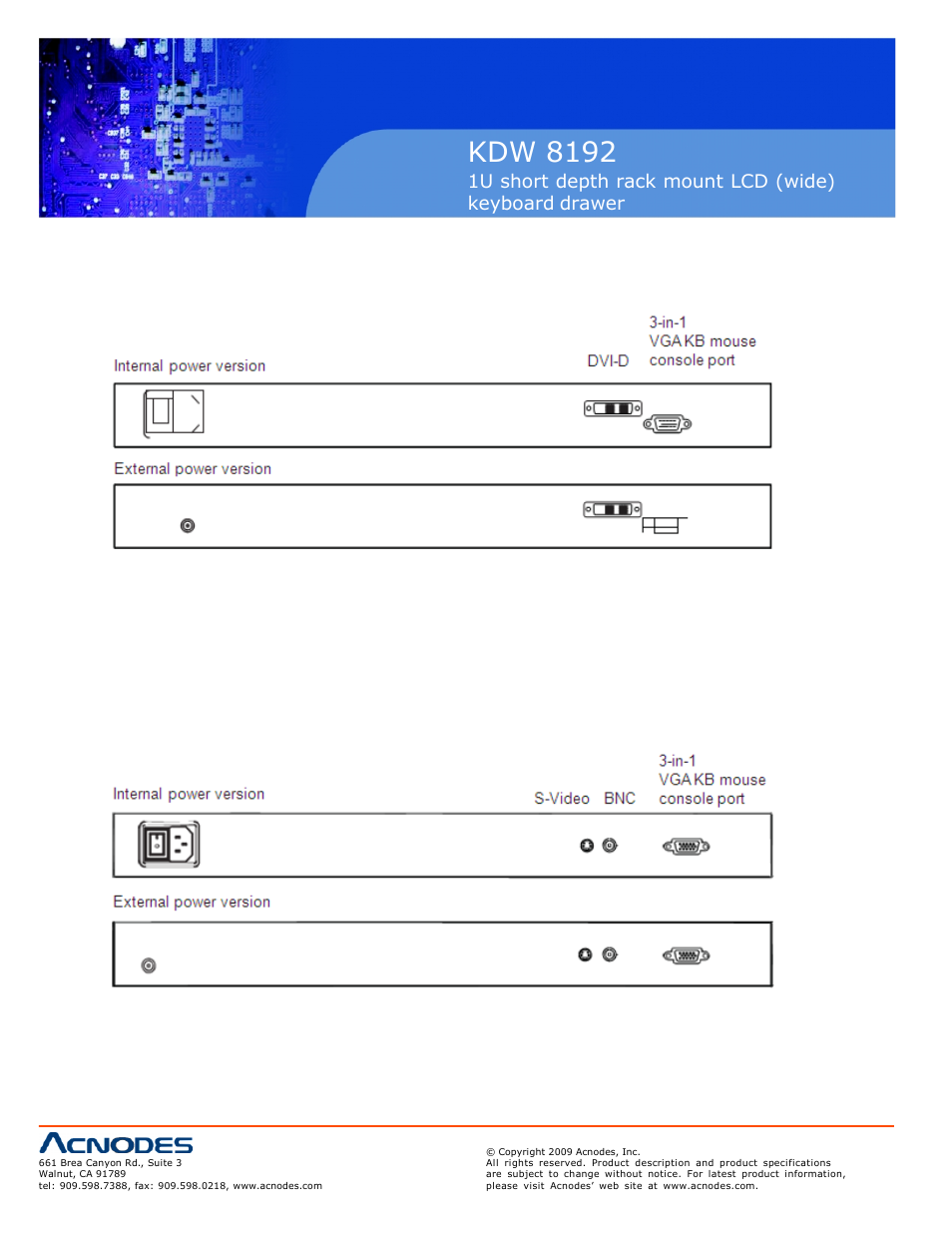 Kdw 8192 | Acnodes KDW 8192 User Manual | Page 16 / 18