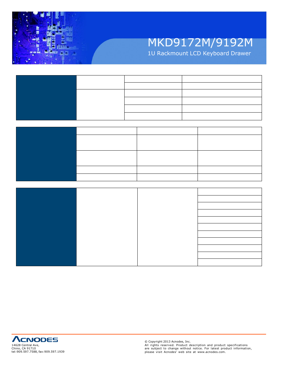 Acnodes MKD 9192M User Manual | Page 9 / 14