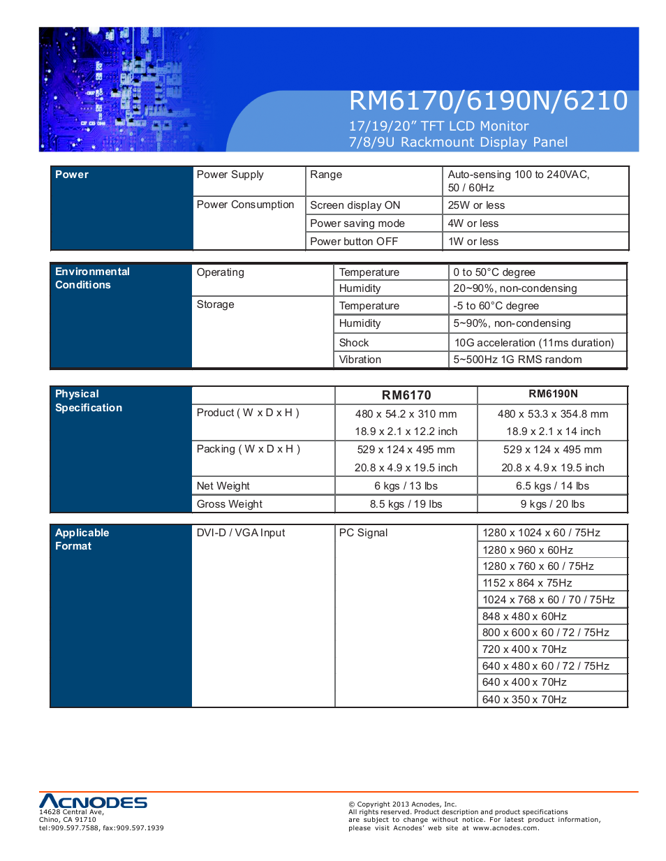 Acnodes RM 6210 User Manual | Page 11 / 22