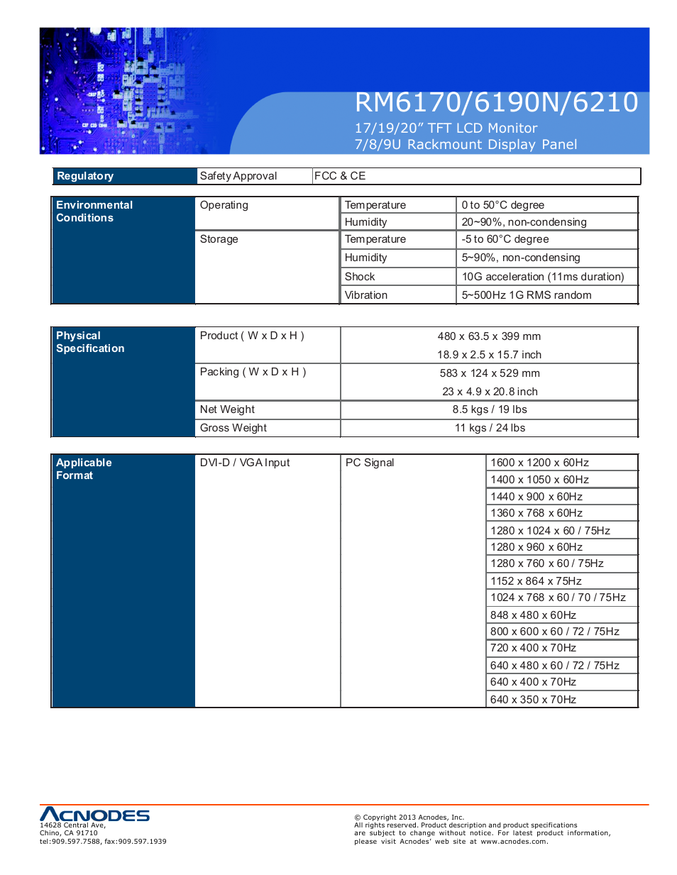 Acnodes RM 6210 User Manual | Page 13 / 22