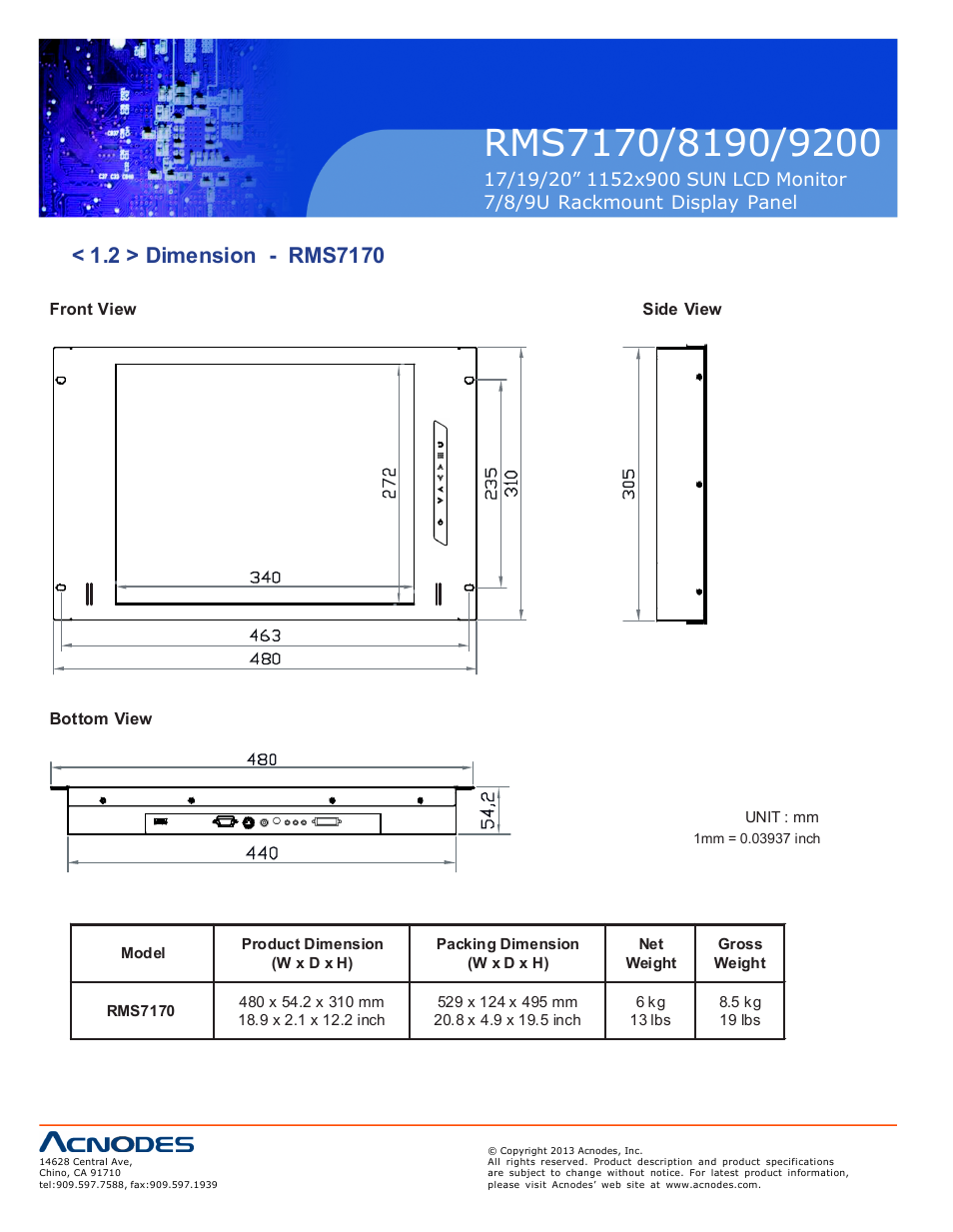 Sp-717 | Acnodes RMS 9200 User Manual | Page 6 / 16