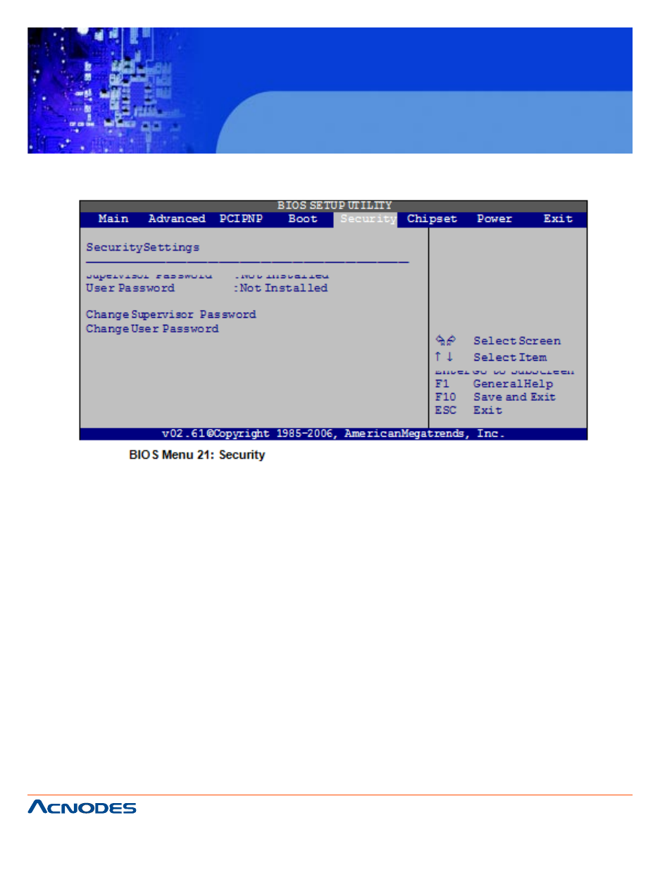 Kd 9170n, 6 security | Acnodes KD 9170N User Manual | Page 78 / 98