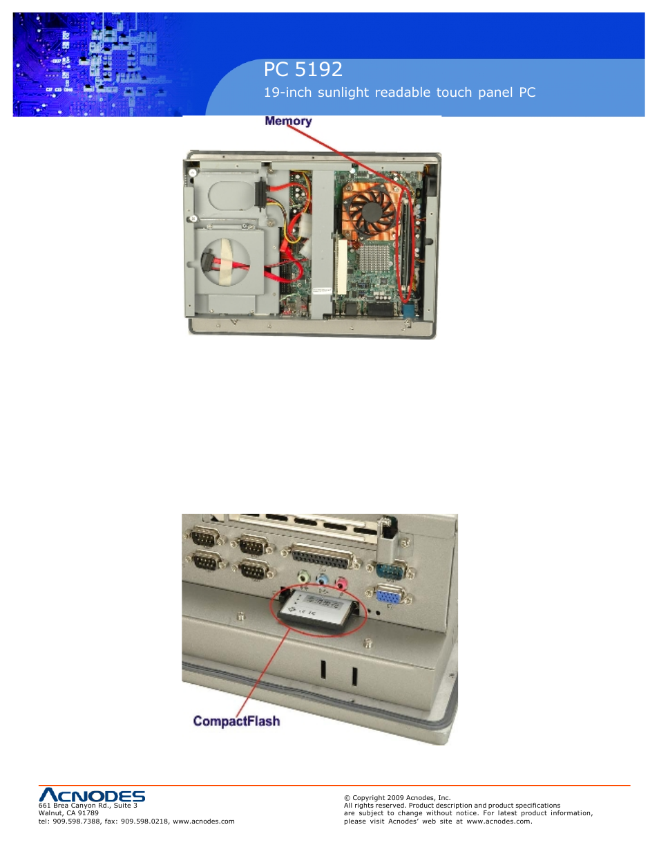 Rmc 7152, Pc 5192 | Acnodes PC 5192 User Manual | Page 23 / 104