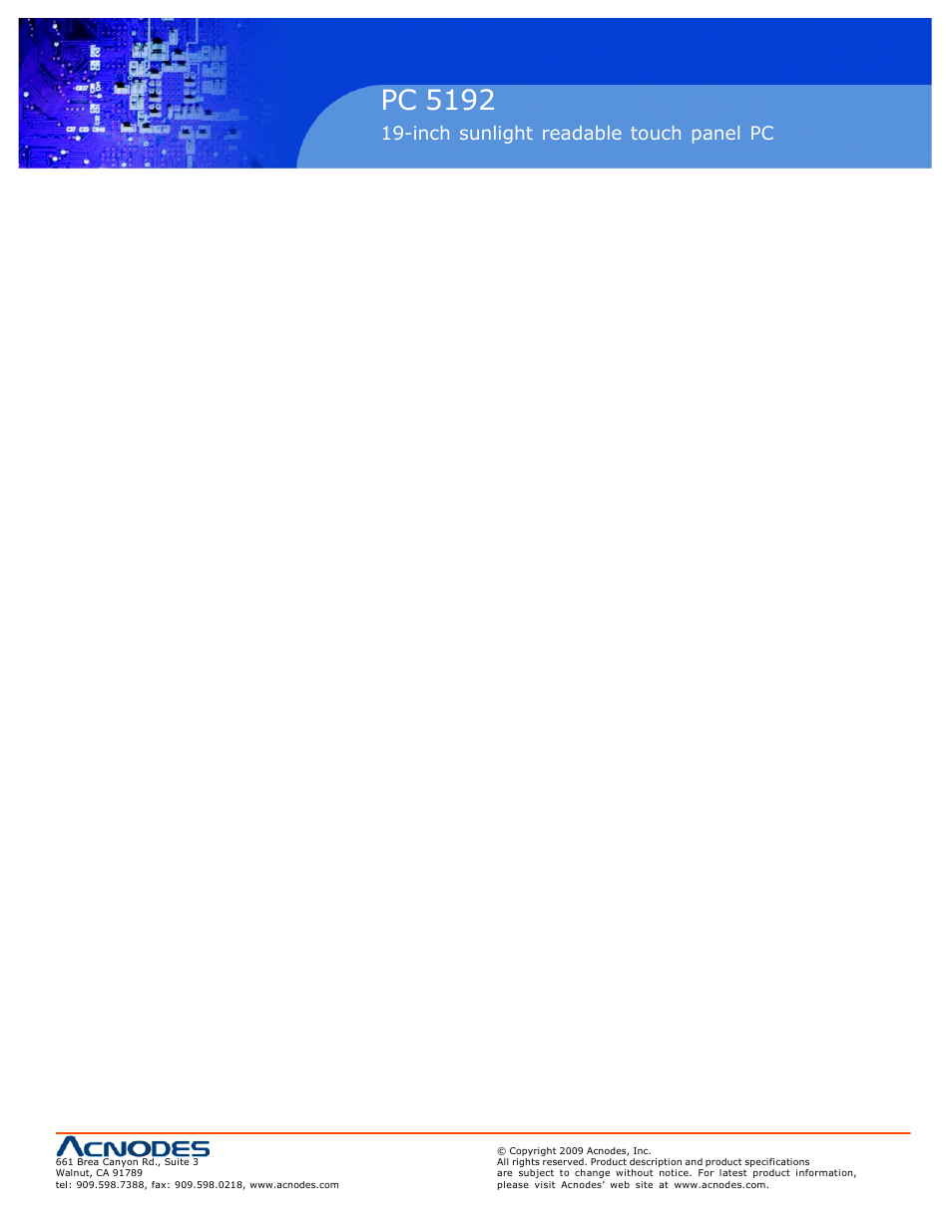 Rmc 7152, Pc 5192 | Acnodes PC 5192 User Manual | Page 55 / 104