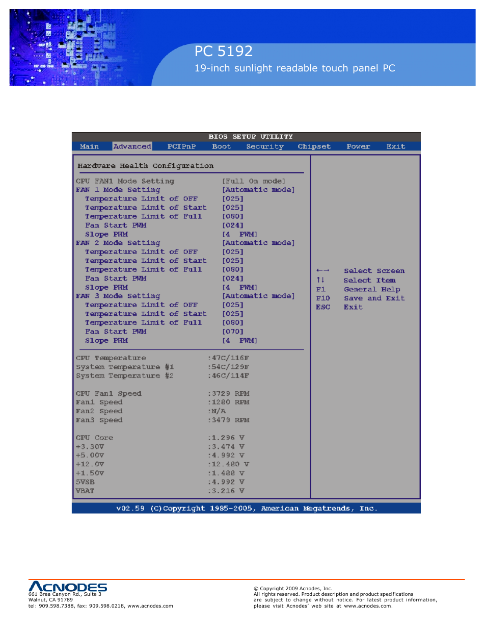 Rmc 7152, Pc 5192 | Acnodes PC 5192 User Manual | Page 61 / 104