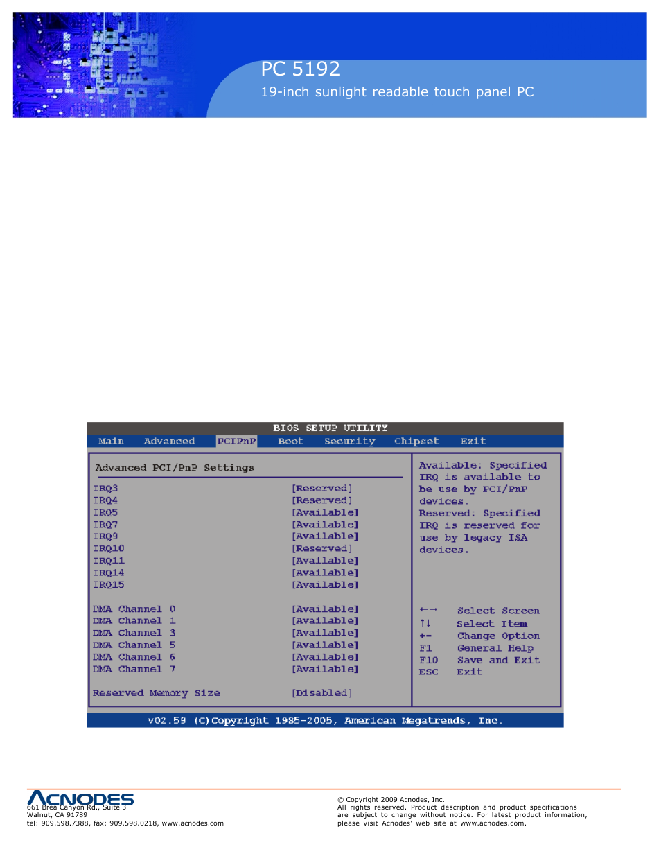 Pc 5150, Pc 5192 | Acnodes PC 5192 User Manual | Page 72 / 104