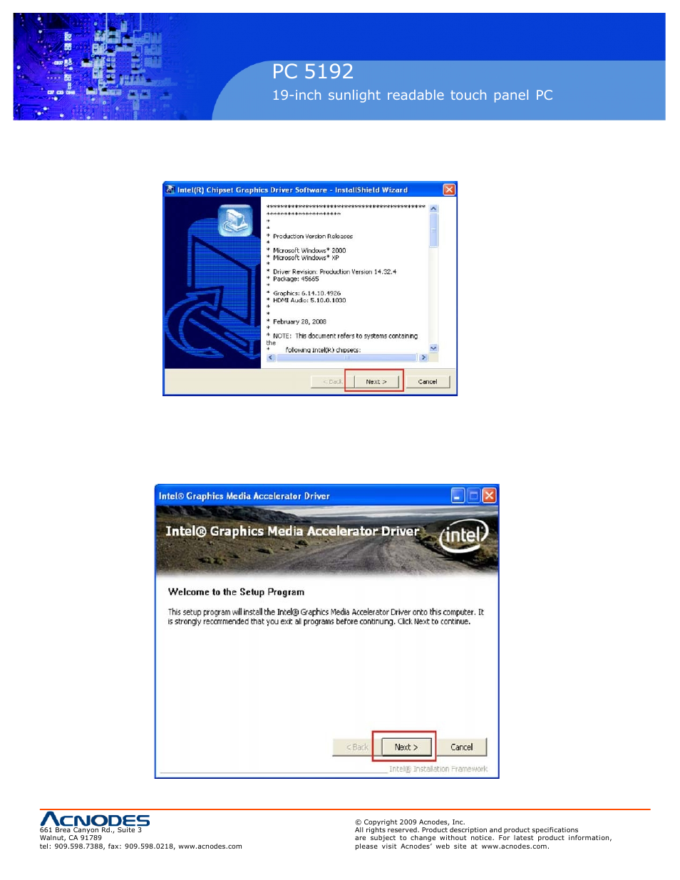 Rmc 7152, Pc 5192 | Acnodes PC 5192 User Manual | Page 87 / 104