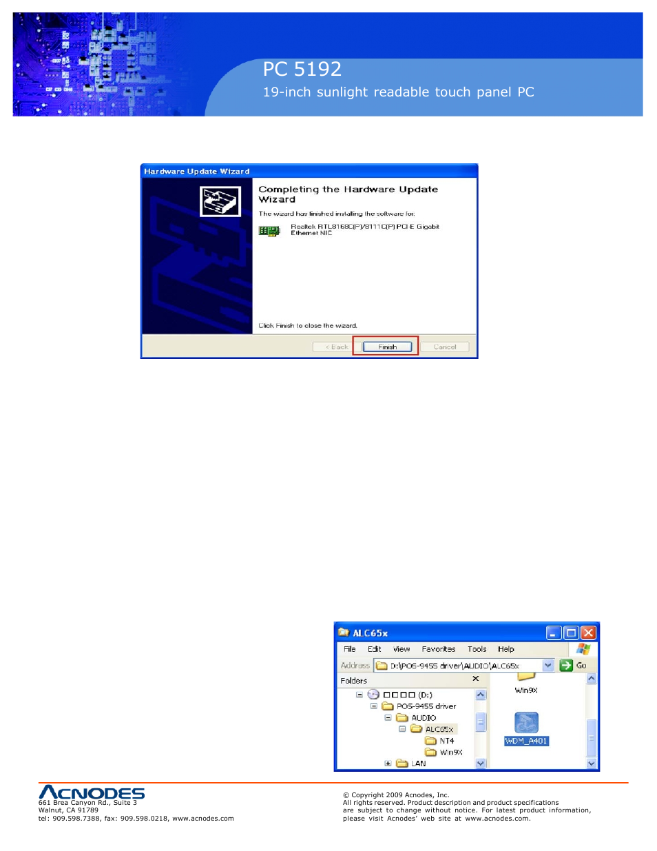 Rmc 7152, Pc 5192 | Acnodes PC 5192 User Manual | Page 93 / 104