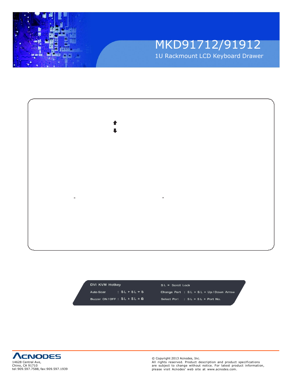 4 kvm hotkey | Acnodes MKD 91712 User Manual | Page 18 / 19