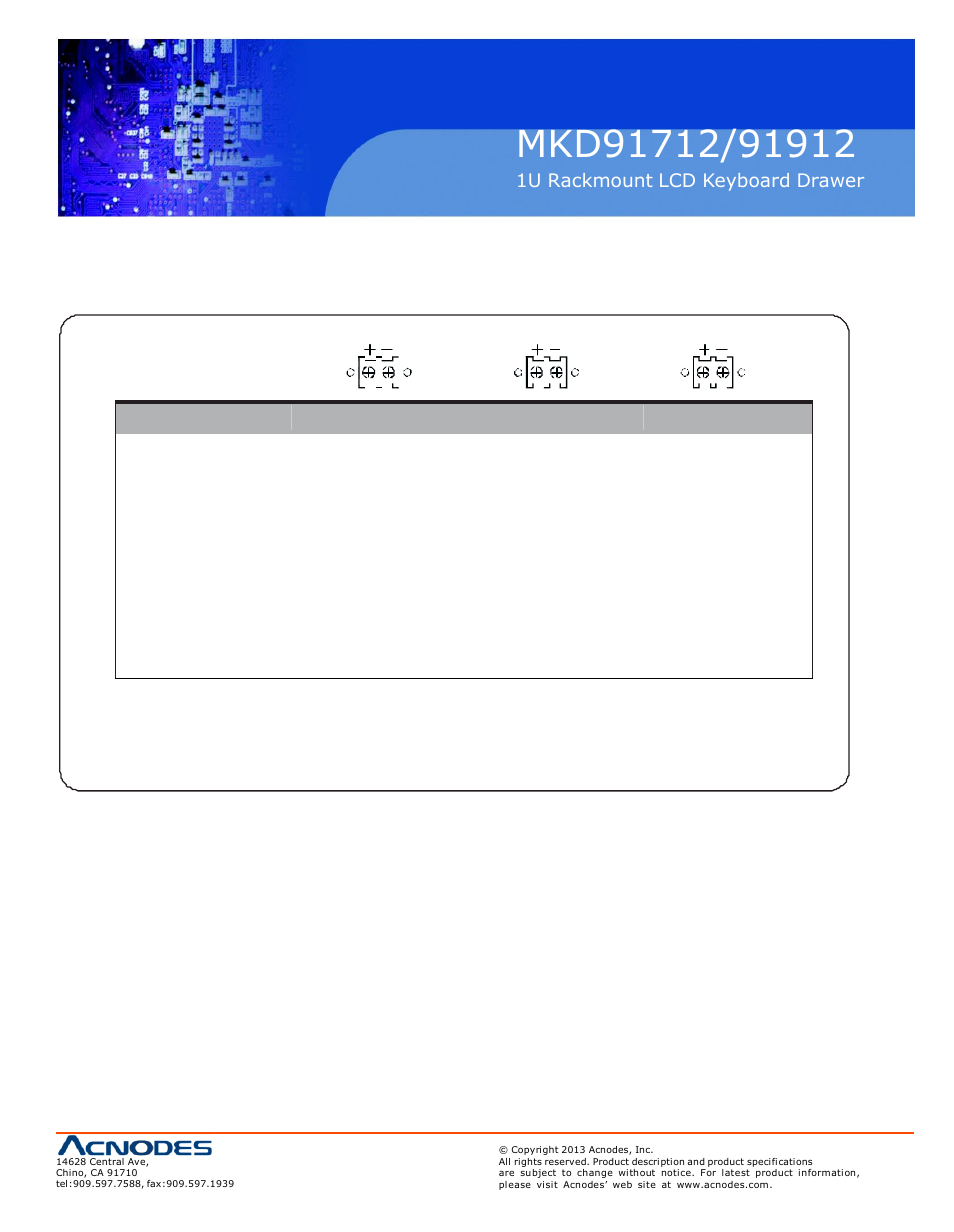 Acnodes MKD 91712 User Manual | Page 19 / 19