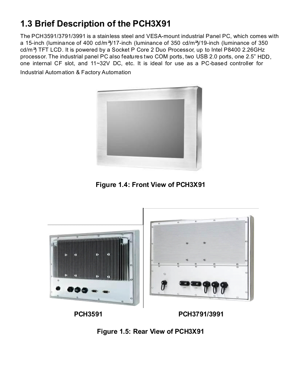 3 brief description of the pch3x91 | Acnodes PCH 3591 User Manual | Page 10 / 77