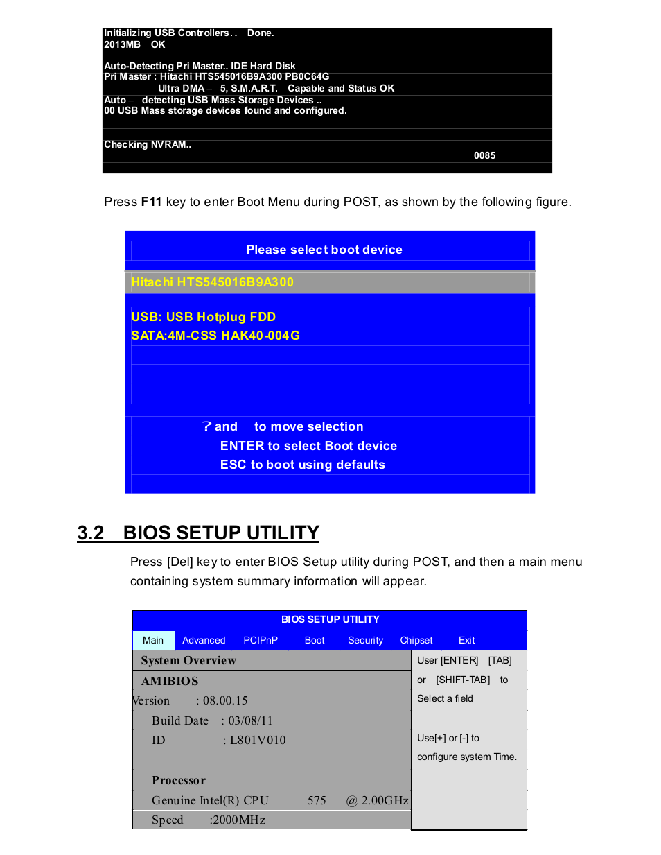 2 bios setup utility | Acnodes PCH 3591 User Manual | Page 25 / 77