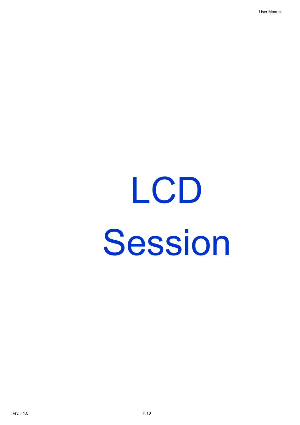 Lcd session | Acnodes KDI 8198 User Manual | Page 11 / 32