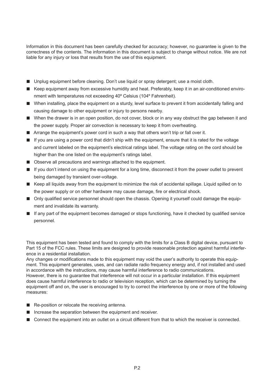 Chapter 1, 2 regulatory notice | Acnodes KD 8191 User Manual | Page 5 / 27