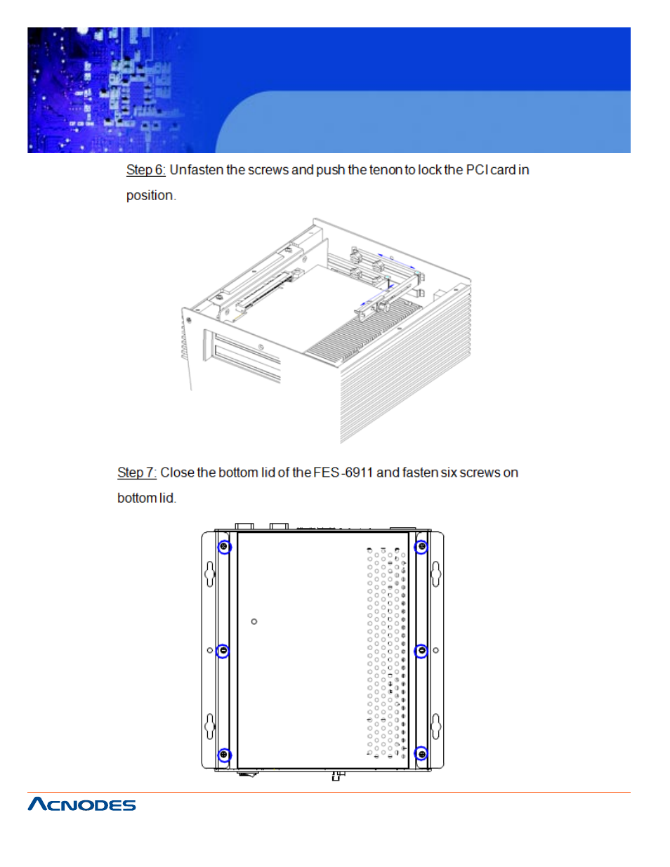 Fes6911 | Acnodes FES 6911 User Manual | Page 34 / 58