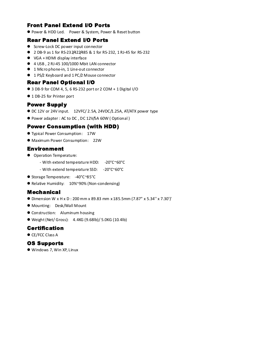 Acnodes FES 2215 User Manual | Page 7 / 37