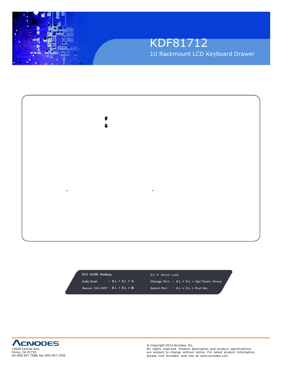 4 kvm hotkey | Acnodes KDF 81712 User Manual | Page 24 / 25