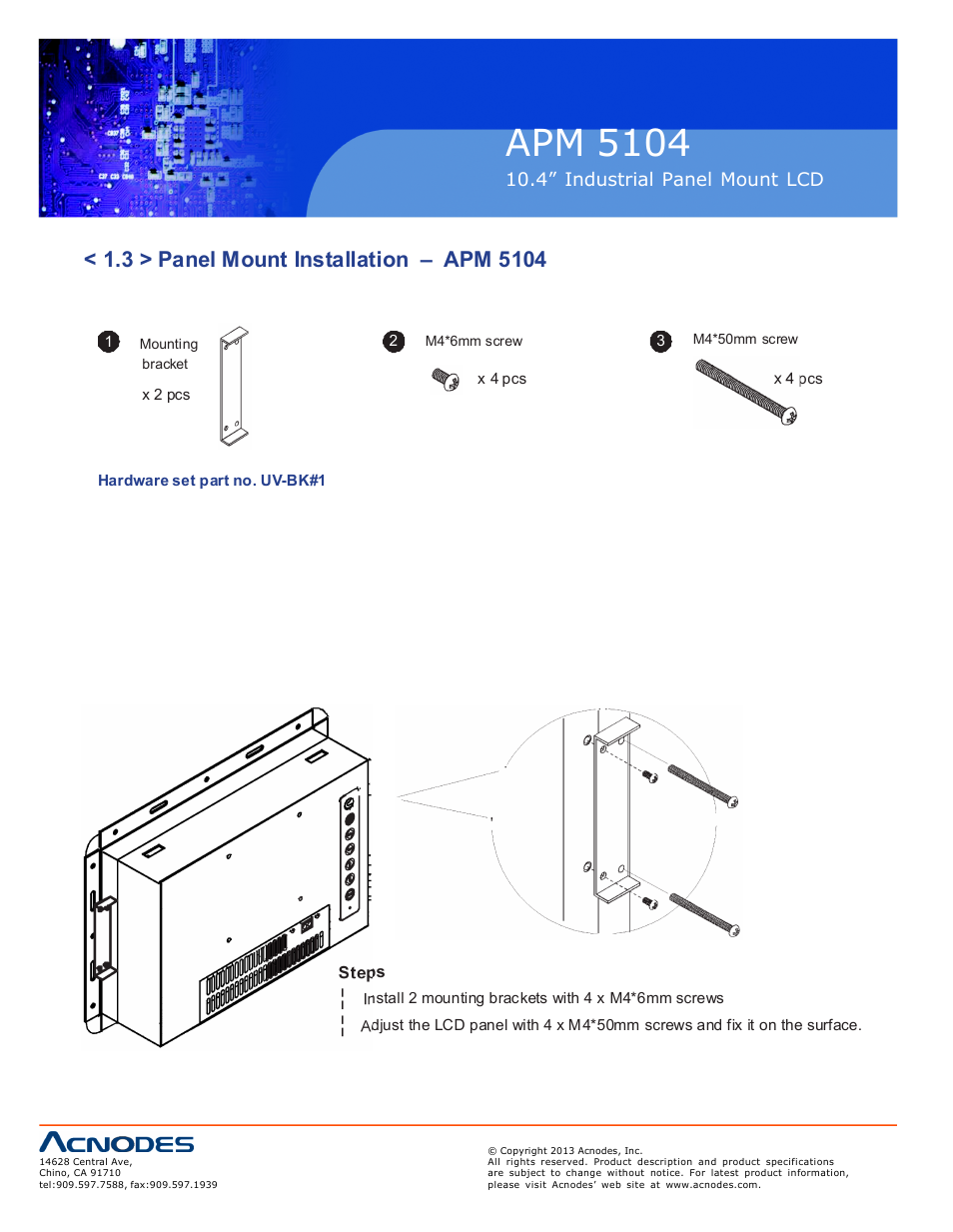 Apm 51 04 | Acnodes APM 5104 User Manual | Page 8 / 19