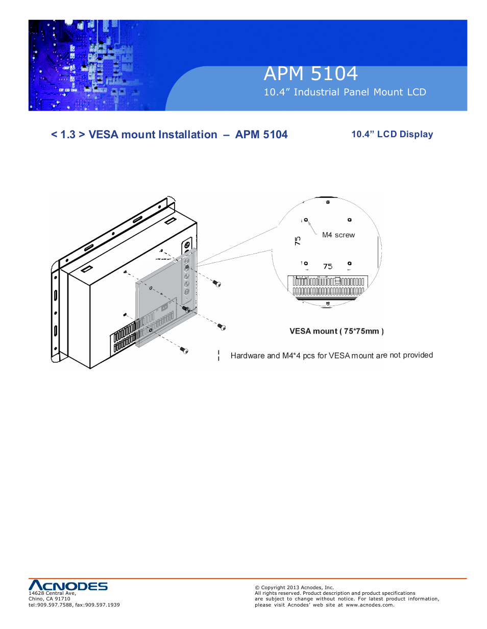 Apm 51 04 | Acnodes APM 5104 User Manual | Page 9 / 19