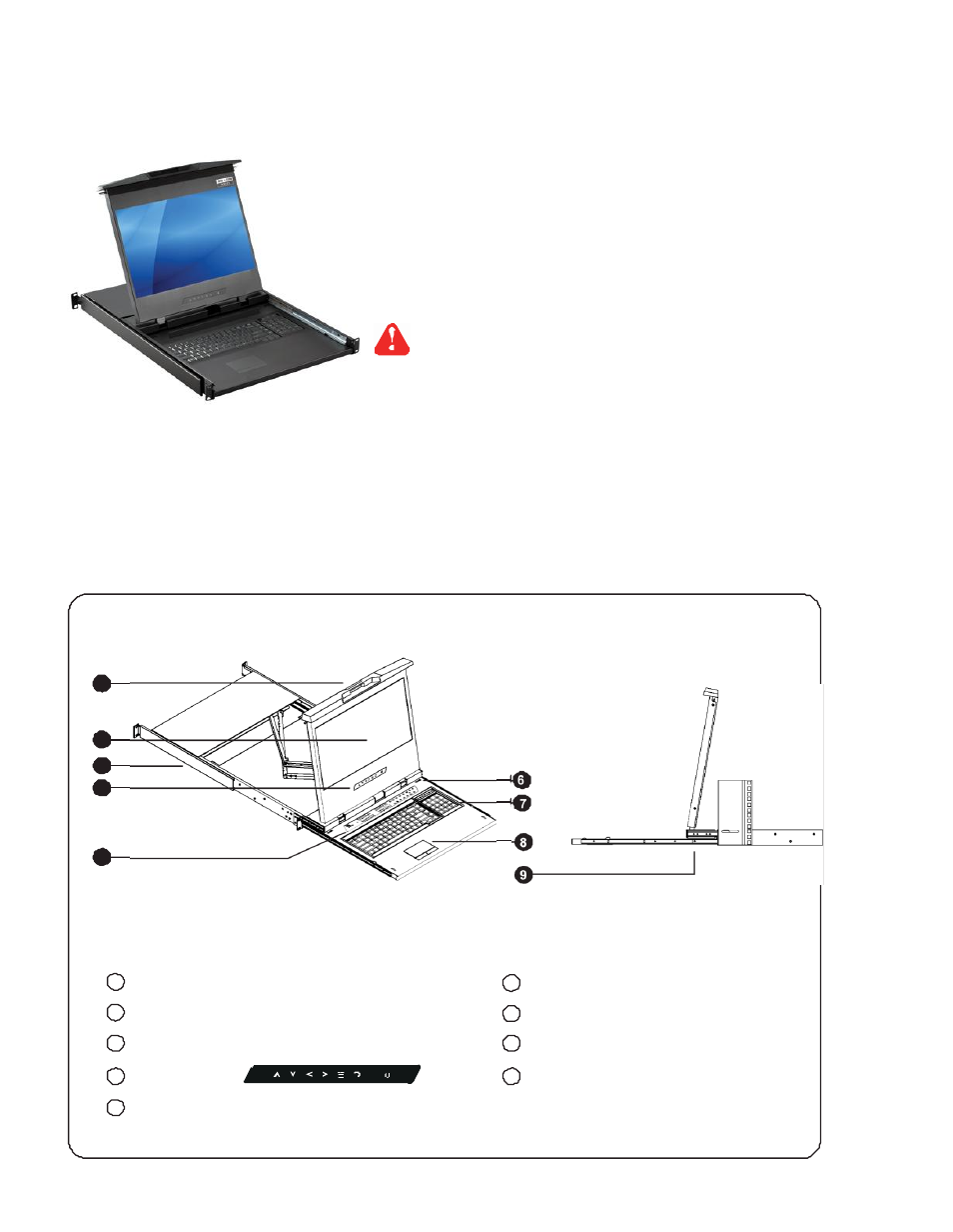 Part 1 > < 1.1 > package content, 2 > structure diagram | Acnodes KDM 8370 User Manual | Page 5 / 21