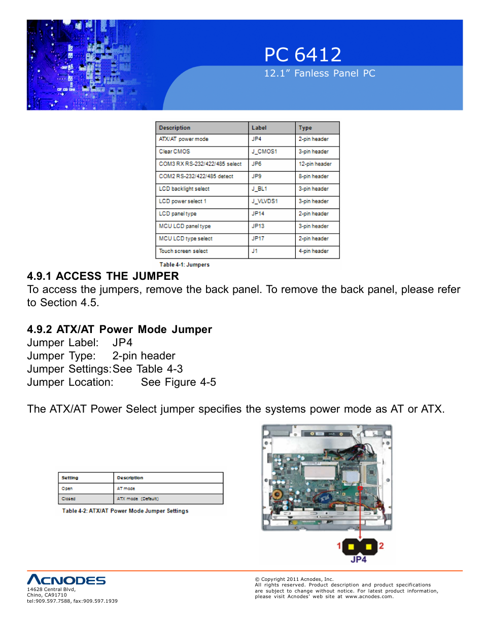 Pc 6412 | Acnodes PC 6412 User Manual | Page 32 / 107