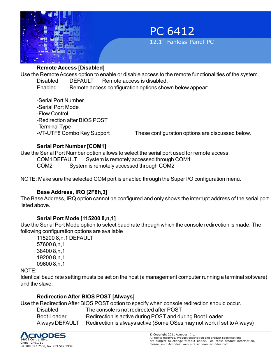 Pc 6412 | Acnodes PC 6412 User Manual | Page 73 / 107