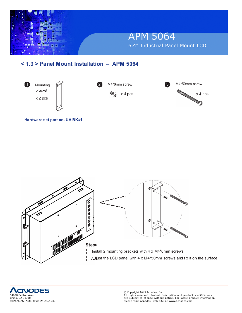 Apm 50 64 | Acnodes APM 5064 User Manual | Page 8 / 19