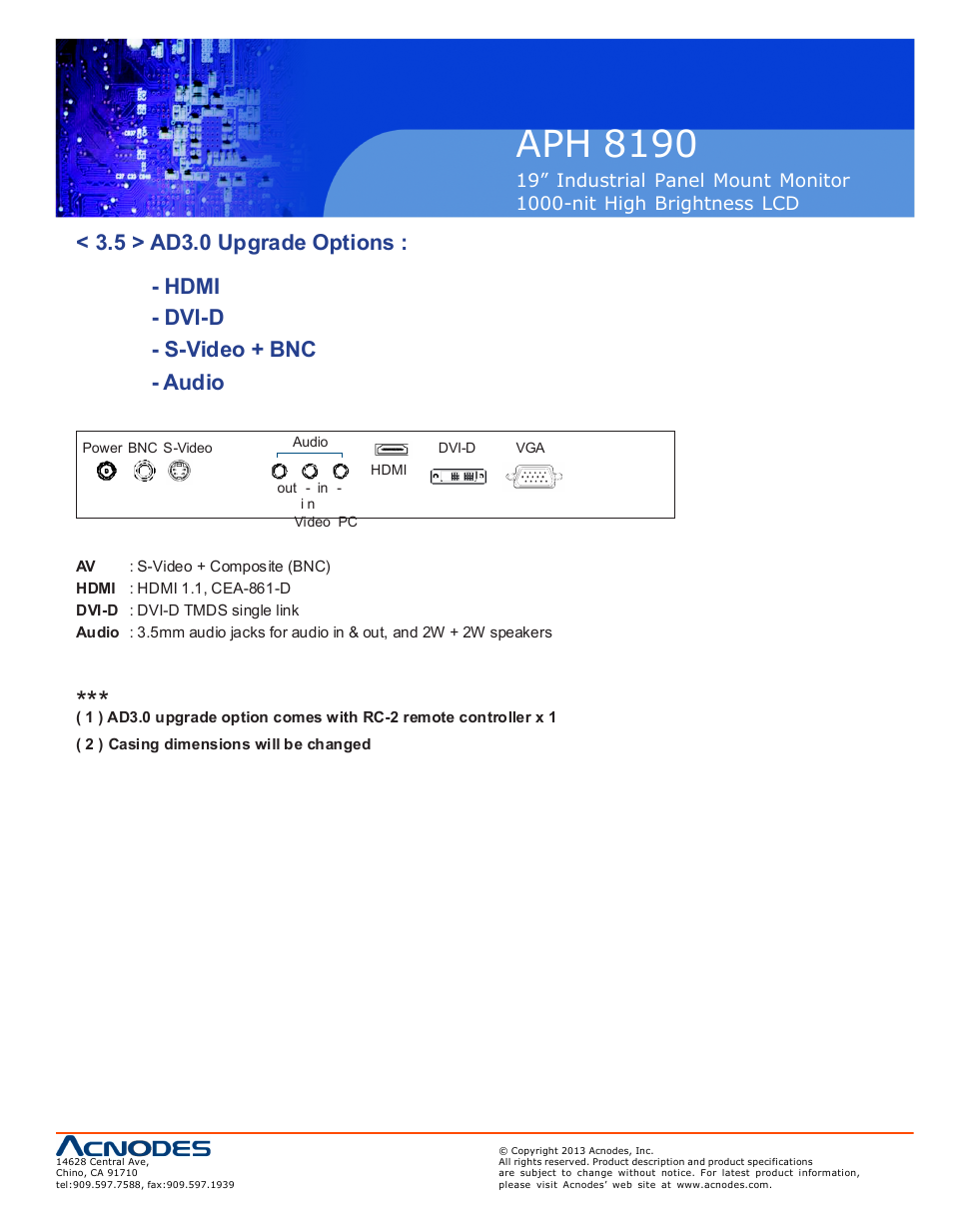 Aph 819 0 | Acnodes APH 8190 User Manual | Page 17 / 24