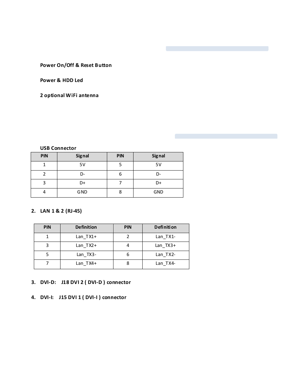 Chapter 2: pin definition & jumper settings | Acnodes FES 2230 User Manual | Page 11 / 44