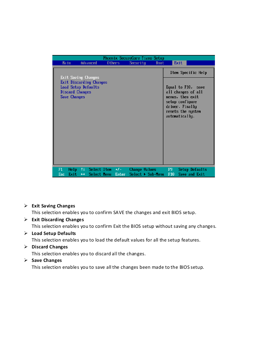 7 exit bios setup | Acnodes FES 2230 User Manual | Page 38 / 44