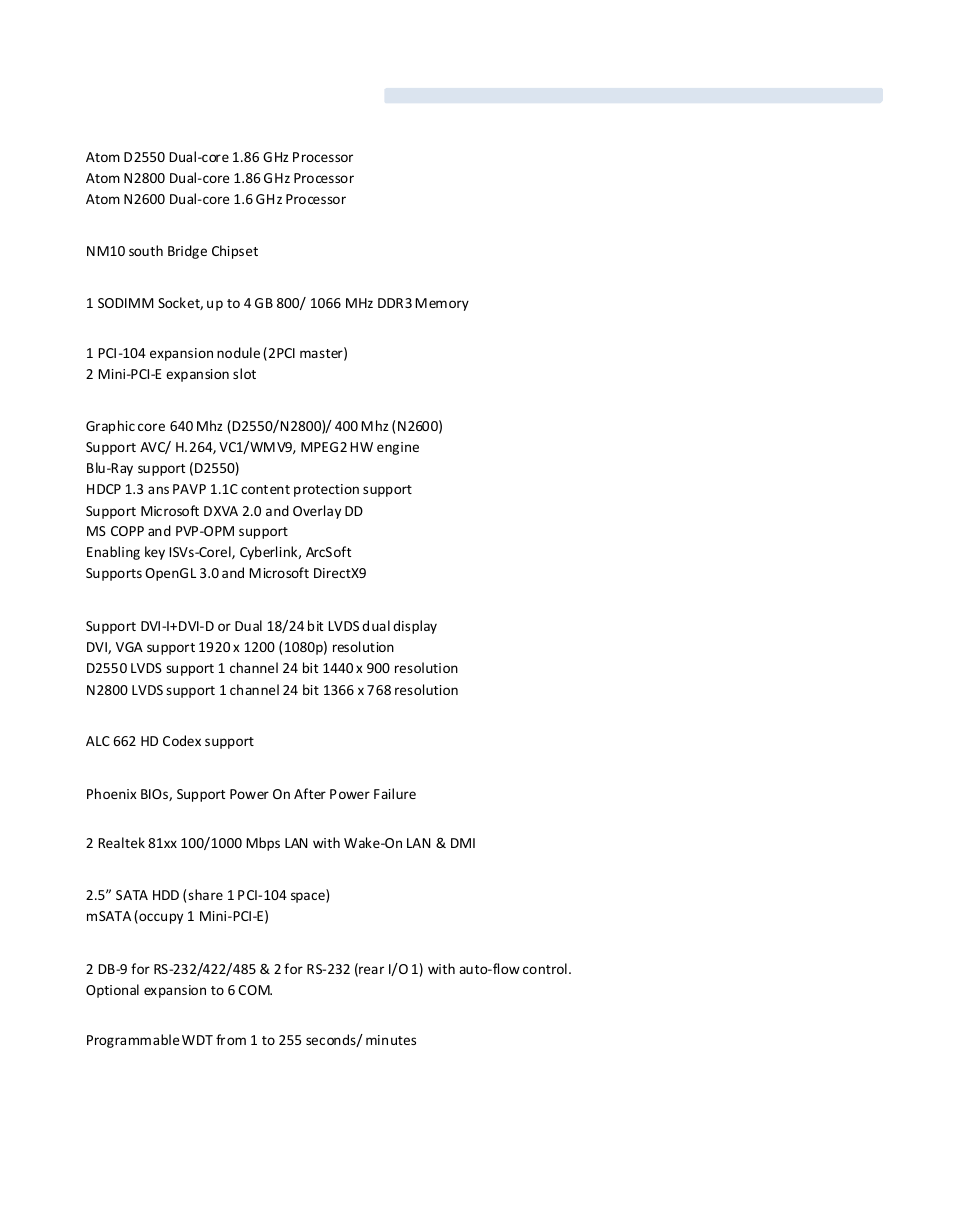 2 product specification | Acnodes FES 2230 User Manual | Page 6 / 44