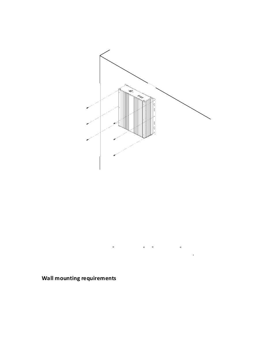 Mounting fes2953 to the wall, Wa ll m ounting re quirem ents | Acnodes FES 2953 User Manual | Page 10 / 47