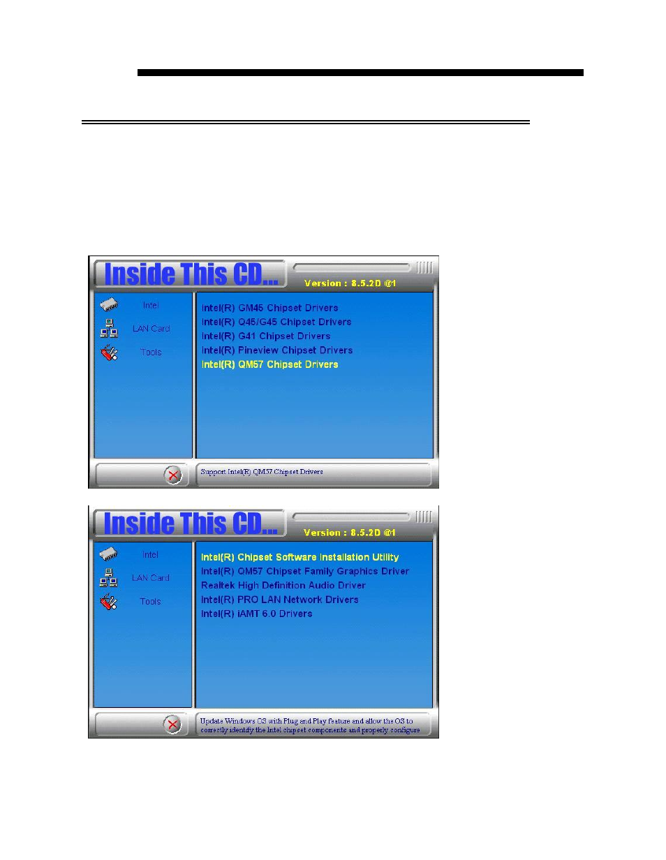 Ch ip set s oftware installa tio n utility | Acnodes FES 2953 User Manual | Page 15 / 47