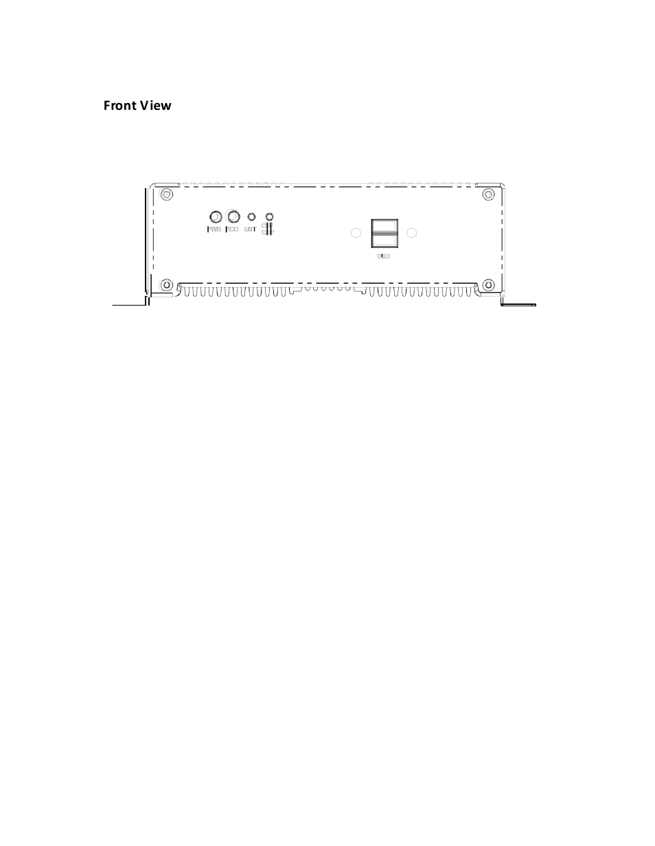 Components, Front v iew | Acnodes FES 2953 User Manual | Page 6 / 47