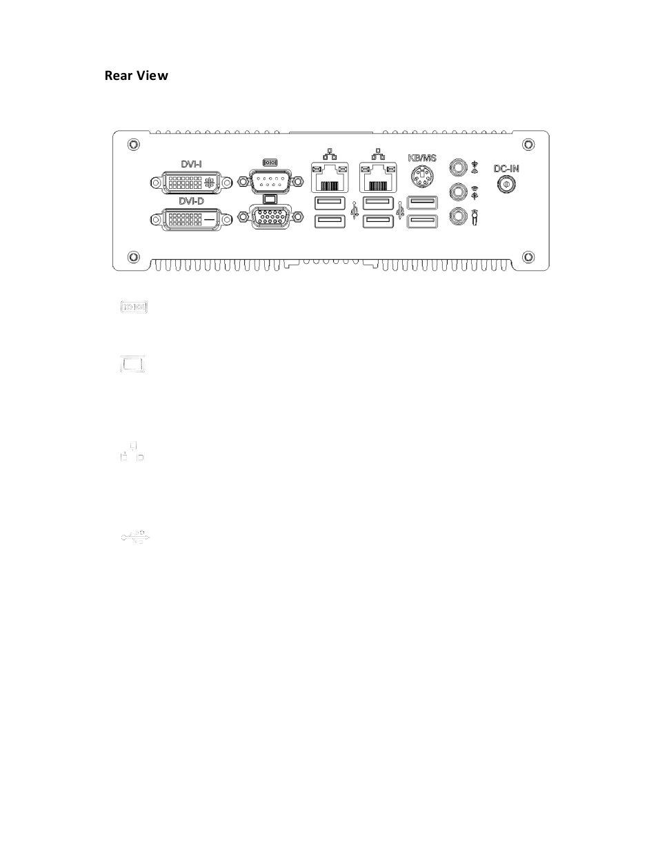 Rear vie w | Acnodes FES 2953 User Manual | Page 7 / 47