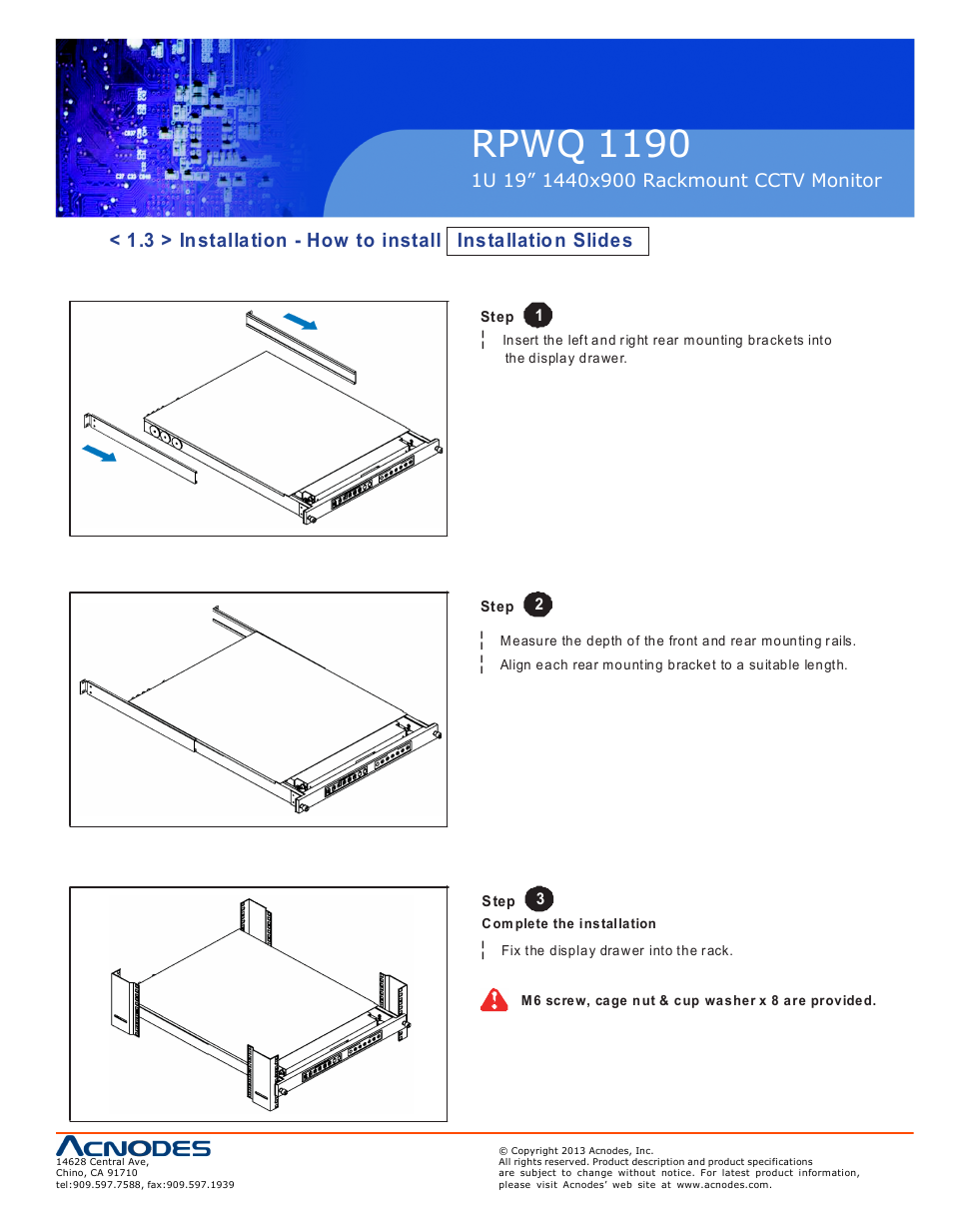 Rpwq 1190 | Acnodes RPWQ 1190 User Manual | Page 7 / 24