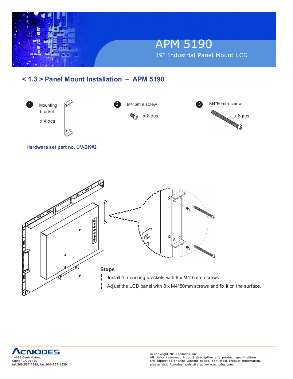 Apm 51 90 | Acnodes APM 5190 User Manual | Page 8 / 24