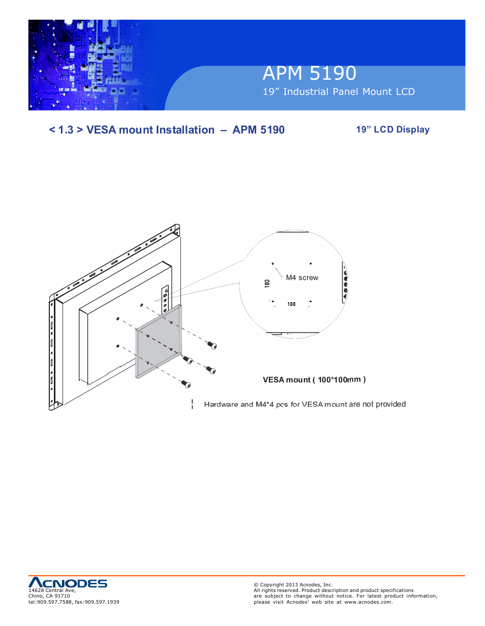 Apm 51 90 | Acnodes APM 5190 User Manual | Page 9 / 24