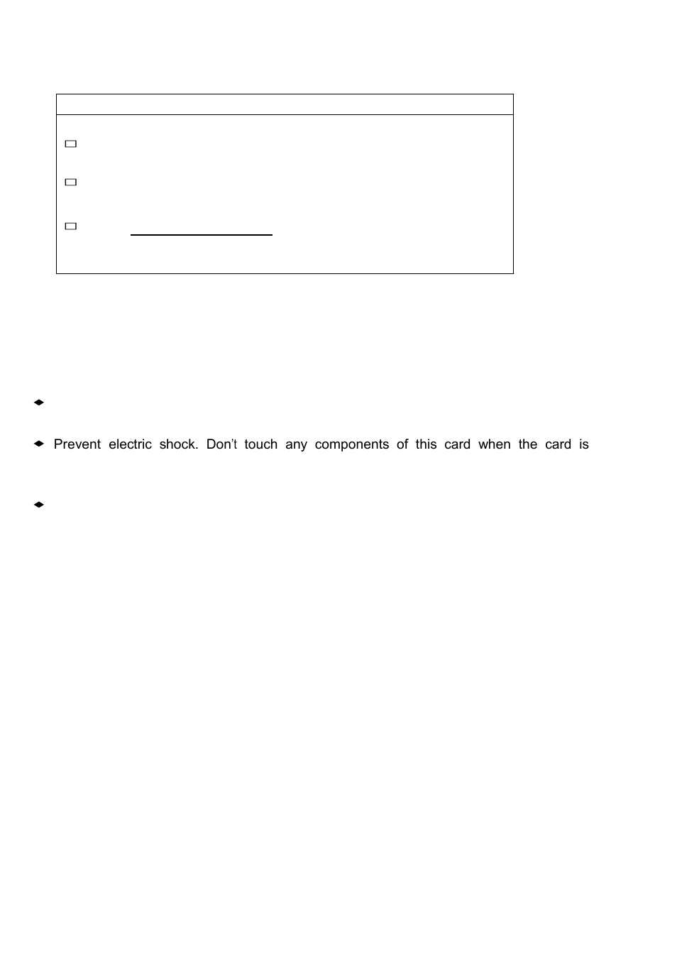 Packing list, Safety precautions, Ac power cable | Driver & manual cd disc, Other._ (please specify) | Acnodes PC 8719 User Manual | Page 3 / 85
