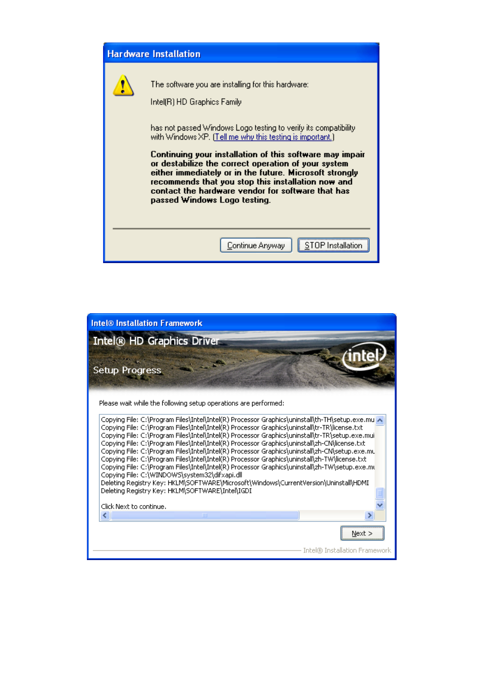Step 7. click continue anyway, Step 8 . click next | Acnodes PC 8719 User Manual | Page 59 / 85