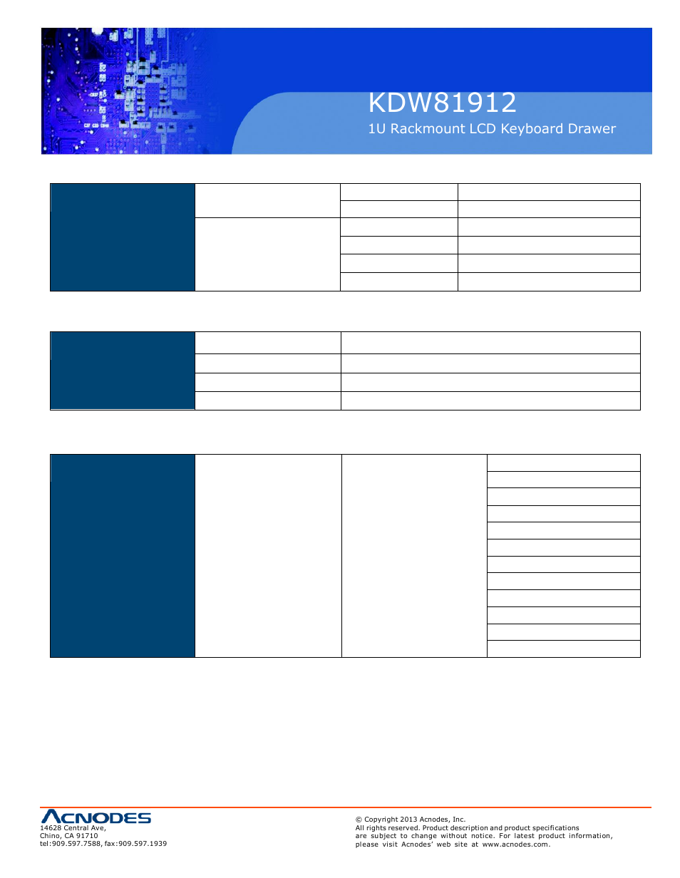 Acnodes KDW 81912 User Manual | Page 11 / 21