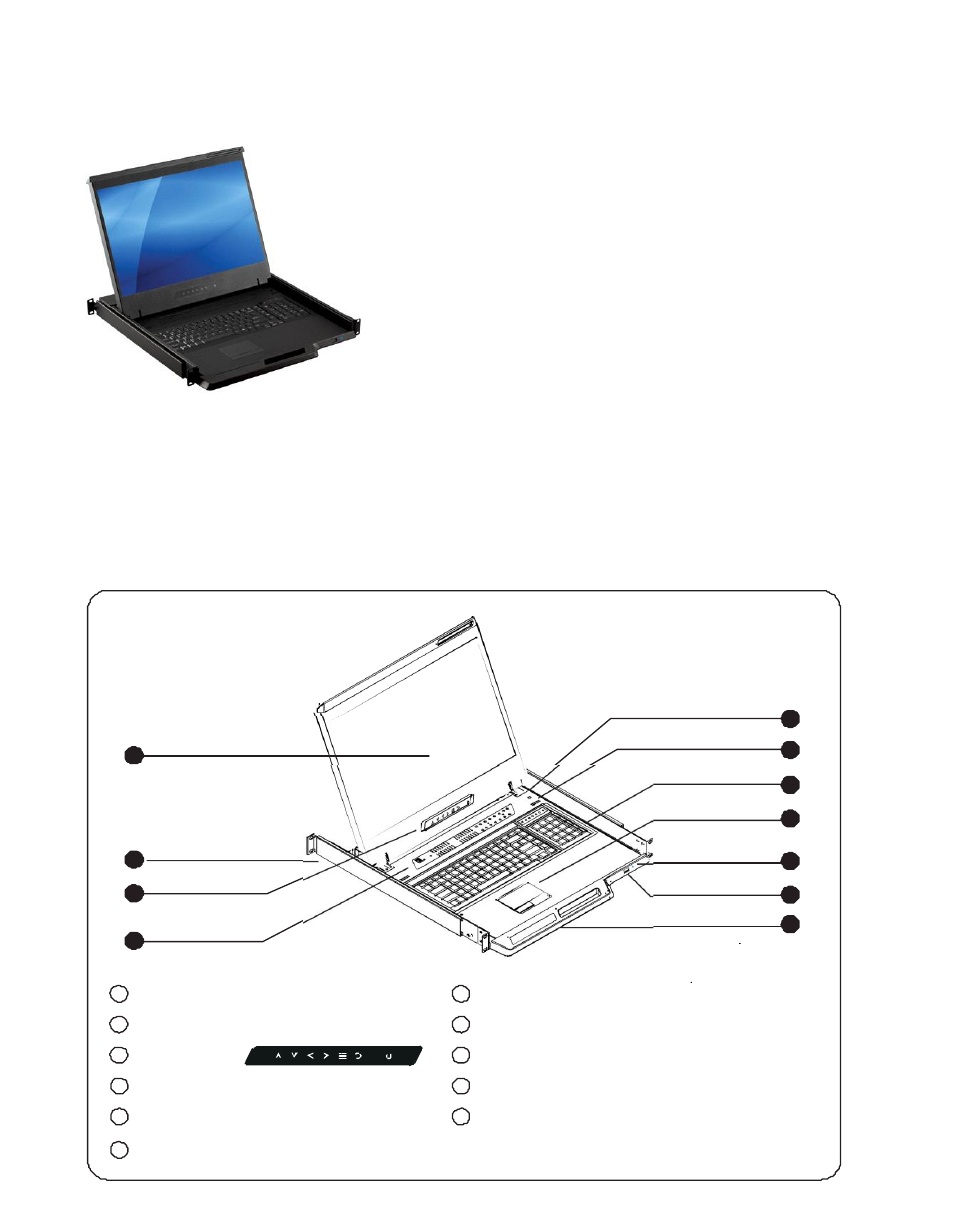 Part 1 > < 1.1 > package content, 2 > structure diagram | Acnodes KDW 81912 User Manual | Page 5 / 21