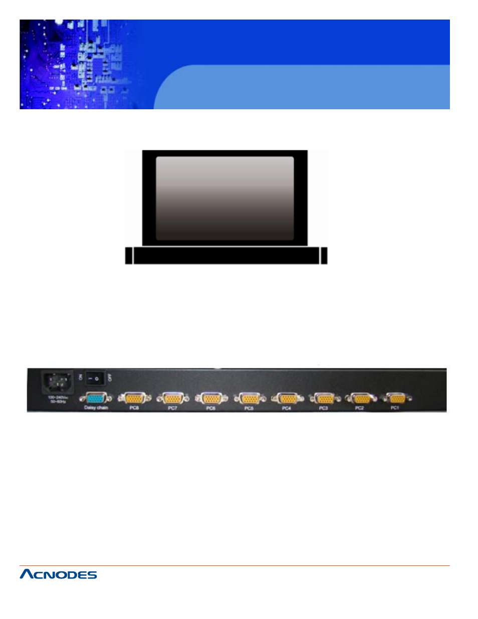 Kd 9258, 8 port lcd drawer, Lcd drawer | Acnodes KD 9258 User Manual | Page 6 / 21