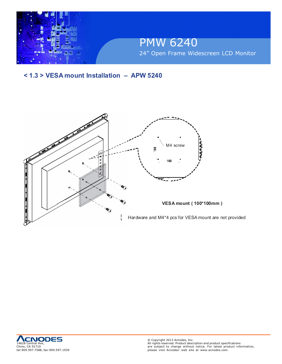 Pmw 6240 | Acnodes PMW 6240 User Manual | Page 9 / 20