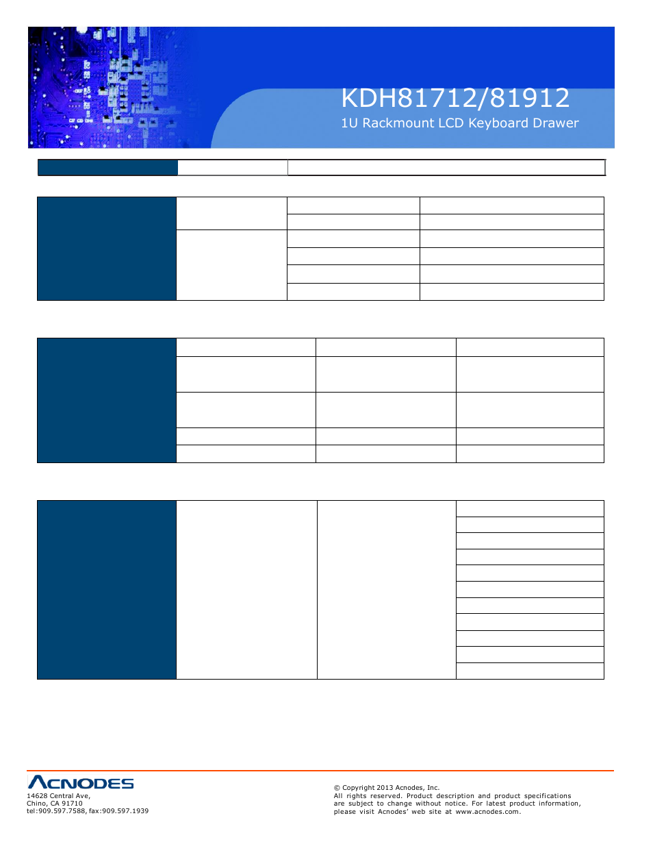 Acnodes KDH 81712 User Manual | Page 12 / 22